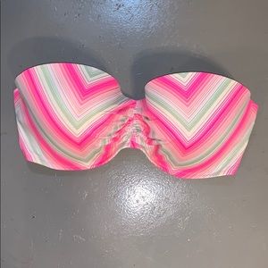 Victoria’s Secret Bright Stripe Strapless Swim Top